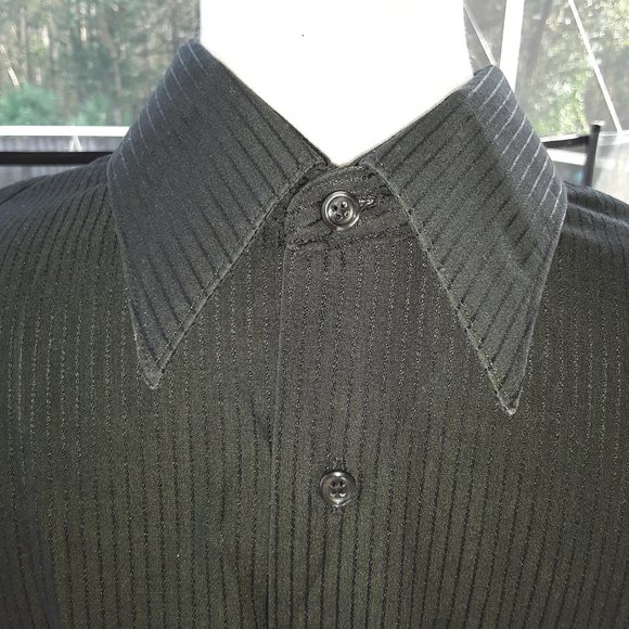 Van Heusen wrinkle-free fitted satin stripe shirt - Picture 3 of 5